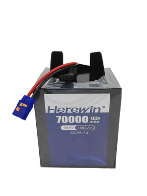18S2P+ 66.6V 70000mAh 半固态无人机电池